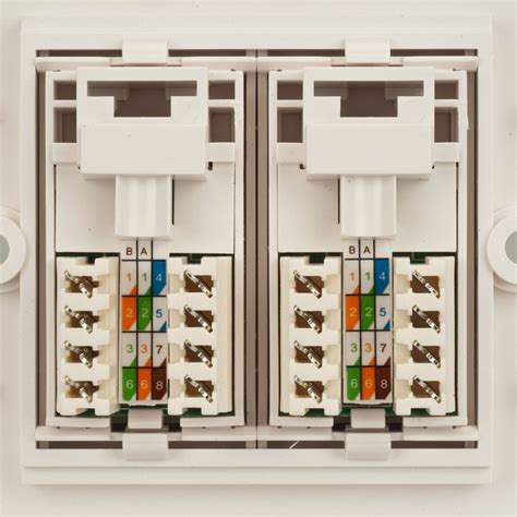 How to wire an Ethernet wall socket 